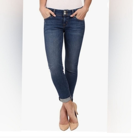 Like New Hudson Ginny Ankle Cuff Straight Jeans 30W - Picture 6 of 8